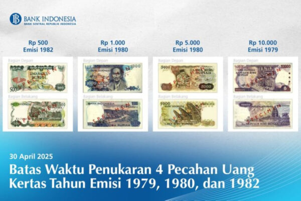 4 Uang Kertas Lama Ini Tak Berlaku Lagi, Segera Tukar Sebelum Batas Akhir