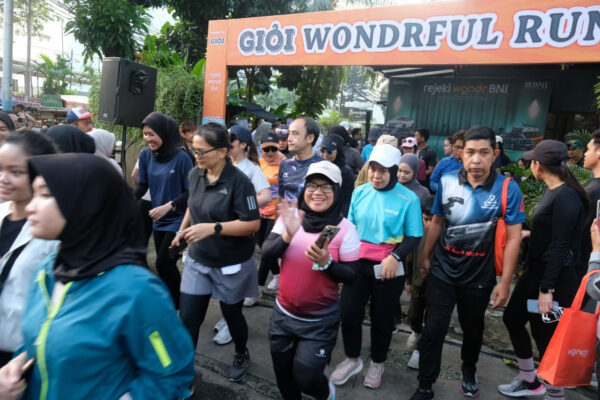 500 Pelari Turut Perkenalkan Program Undian Rejeki wondr BNI Saat CFD