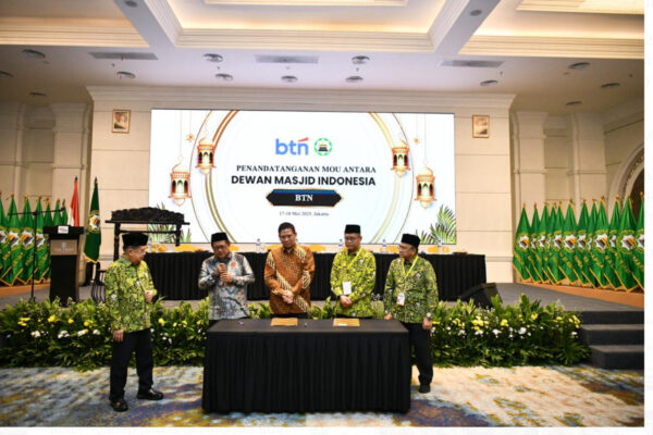 Dukung Inklusi Keuangan Lewat Solusi Digital, BTN Gandeng Dewan Masjid Indonesia