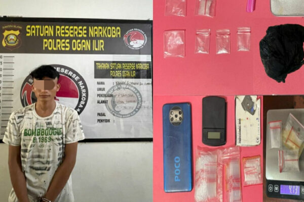 Edarkan Sabu-Sabu, KZ Ditangkap Satresnarkoba Polres Ogan Ilir