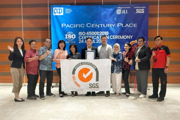 Komitmen Terhadap SMK3, PCP Tower di SCBD Jakarta Raih Sertifikasi ISO