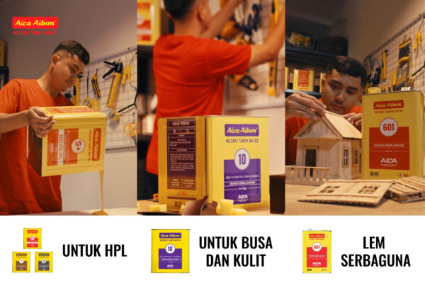 Lem Aica Aibon Meluncurkan Kemasan Baru dengan Sistem Warna