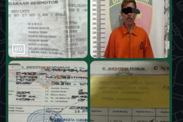 Polres Banyuasin Tangkap Pencuri Motor di Desa Keluang