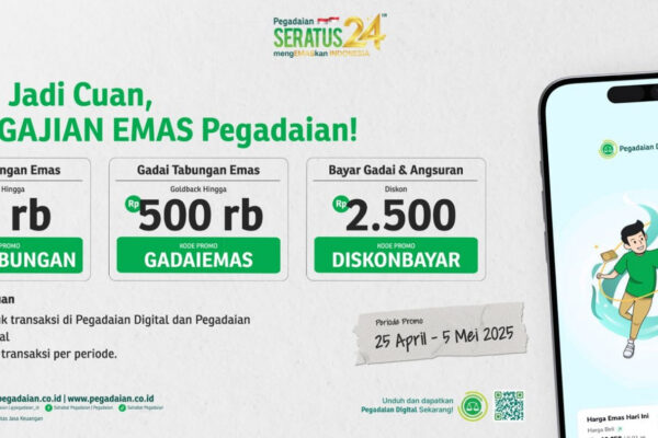 Promo Pegadaian Digital, Nikmati Berbagai Diskon dan Goldback