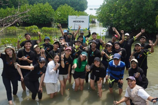 Rayakan Hari Bumi, Modena Tanam 500 Mangrove di Pulau Harapan