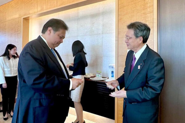 Temui Menko Airlangga, President JCCI Bahas Peluang Tingkatkan Investasi Jepang di Indonesia