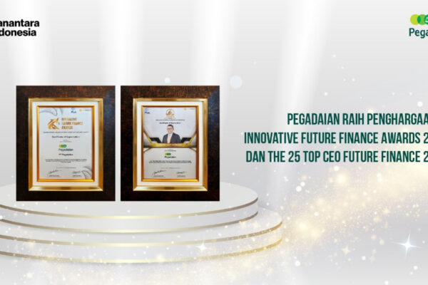 Pegadaian Raih Top 25 CEO Future Finance 2025 Hingga Innovative Future Finance Awards