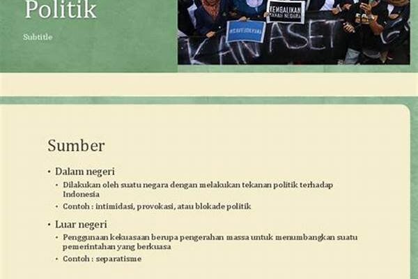 Ancaman Di Bidang Politik